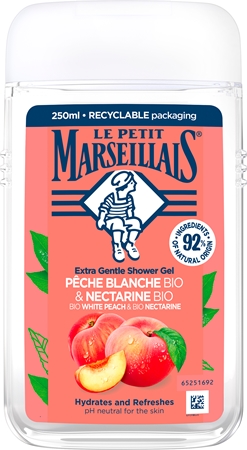 Le Petit Marseillais Bio Bílá Broskev & Bio Nektarinka jemný sprchový gel