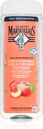 Le Petit Marseillais White Peach BIO & Nectarine BIO Bio nežni gel za prhanje