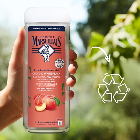 Le Petit Marseillais White Peach BIO & Nectarine BIO Bio nežni gel za prhanje