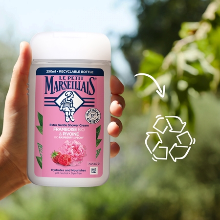 Le Petit Marseillais Bio Malina & Pivoňka krémový sprchový gel