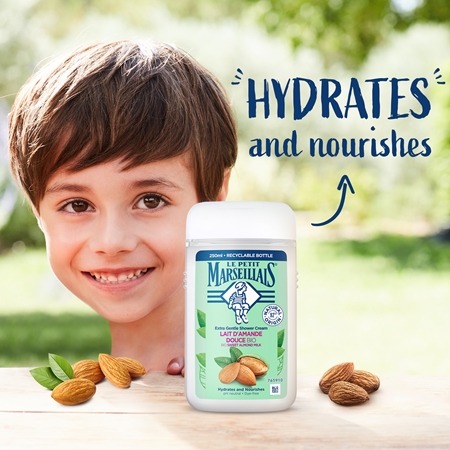 Le Petit Marseillais Sweet Almond Milk BIO krémový sprchový gel