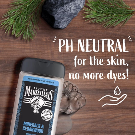 Le Petit Marseillais Minéraux & Bois de Cèdre Gel douche 4 en 1