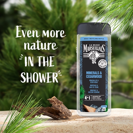 Le Petit Marseillais Minéraux & Bois de Cèdre Gel douche 4 en 1