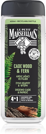 Le Petit Marseillais Cade Wood & Fern suihkugeeli 4in1