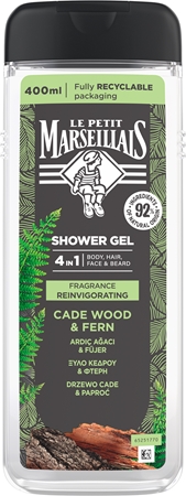 Le Petit Marseillais Cade Wood & Fern gel de duș 4 in 1