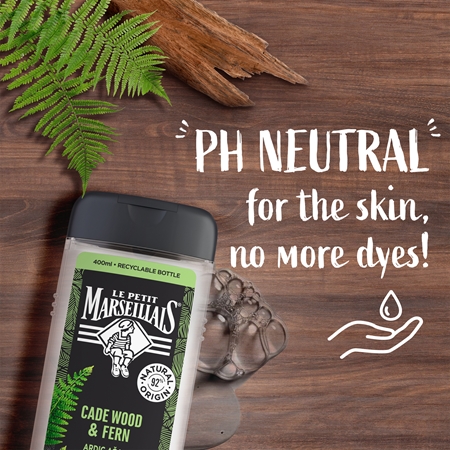 Le Petit Marseillais Cade Wood & Fern suihkugeeli 4in1