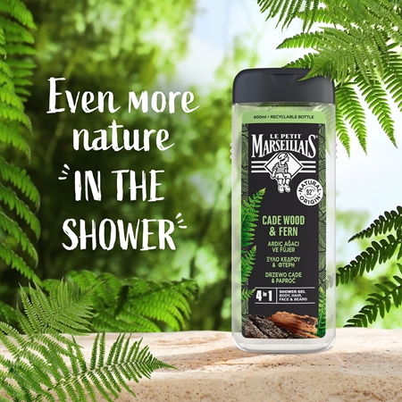Le Petit Marseillais Cade Wood & Fern suihkugeeli 4in1