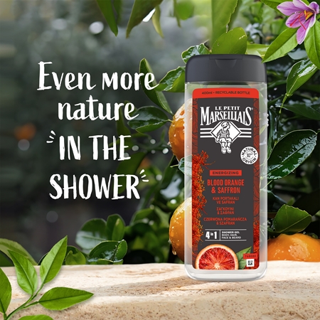 Le Petit Marseillais Blood Orange & Saffron sprchový gel 4 v 1