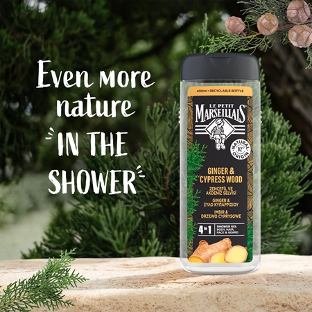 Le Petit Marseillais Ginger & Cypress Wood gel doccia 4 in 1