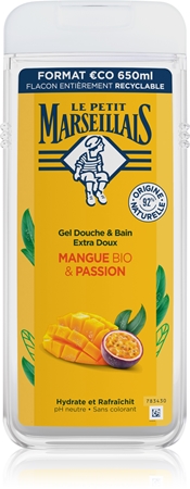 Le Petit Marseillais Mango BIO & Passion Fruit nežni gel za prhanje