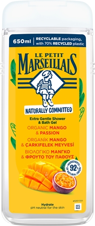 Le Petit Marseillais Mango Bio & Passion Fruit gel doccia delicato