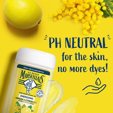 Le Petit Marseillais Mimosa & Organic Lemon sanftes Duschgel