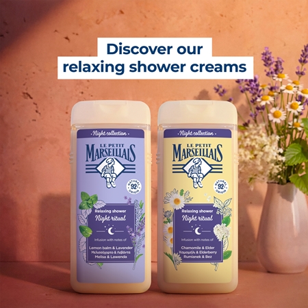 Le Petit Marseillais Night Collection Lemon Balm & Lavender Nomierinoša dušas želeja