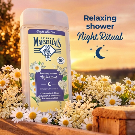 Le Petit Marseillais Night Collection Chamomile & Elder relaxing shower gel