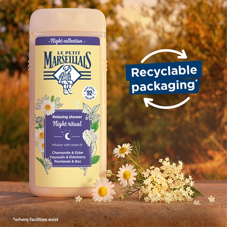 Le Petit Marseillais Night Collection Chamomile & Elder relaxing shower gel