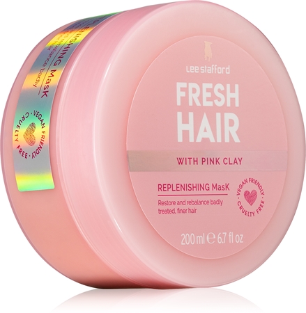 Lee Stafford Fresh Hair Pink Clay Revitalisierende Maske für feines Haar