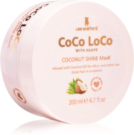 Lee Stafford CoCo LoCo Agave aufhellende Hautmaske für glänzendes und geschmeidiges Haar