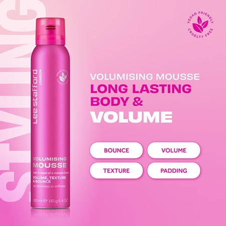 Lee Stafford Styling Volumising Mousse pěnové tužidlo pro bohatý objem