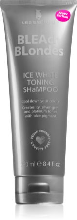 Lee Stafford Bleach Blondes Ice White Neutralisierendes Silbershampoo für blondes und meliertes Haar