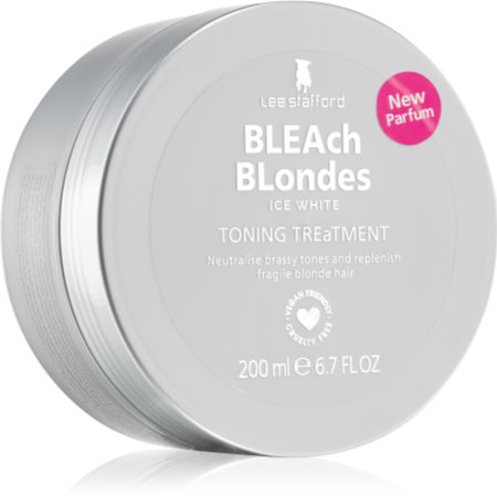 Lee Stafford Bleach Blondes Ice White μάσκα για τα μαλλιά εξουδετέρωση κίτρινων αποχρώσεων