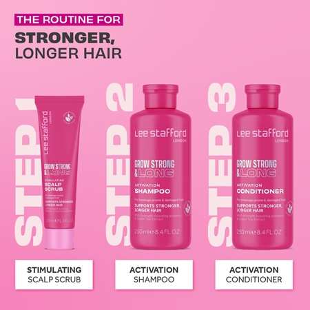 Lee Stafford Grow Strong & Long Stimulating Scapl Scrub fejbőrradír vegán