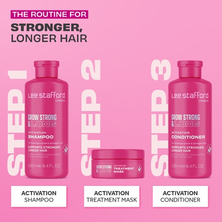 Lee Stafford Grow Strong & Long Activation Treatment Mask maschera per capelli contro la rottura dei capelli