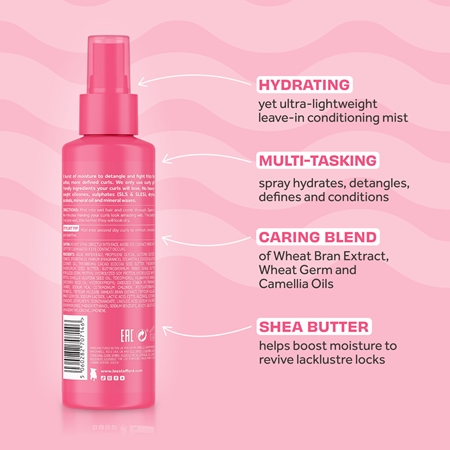 Lee Stafford For The Love Of Curls Leave In Conditioning Moisture Mist bezoplachový kondicionér ve spreji pro kudrnaté vlasy