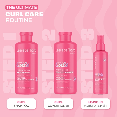Lee Stafford For The Love Of Curls Leave In Conditioning Moisture Mist bezoplachový kondicionér ve spreji pro kudrnaté vlasy