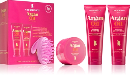 Lee Stafford Argan Oil from Morocco sada (pro poškozené a křehké vlasy)