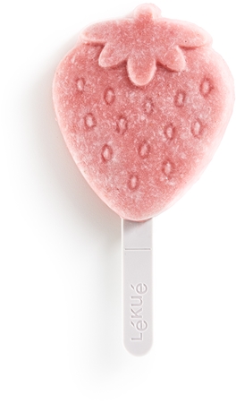 Lékué Strawberry Popsicle Mold strawberry-shaped ice cream mould
