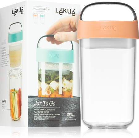 Lékué Jar To Go boîte à goûter grand format