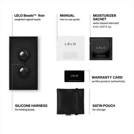 Lelo Luna Beads Noir Boules de Geisha