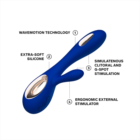 Lelo Soraya Wave vibrátor so stimulátorom klitorisu