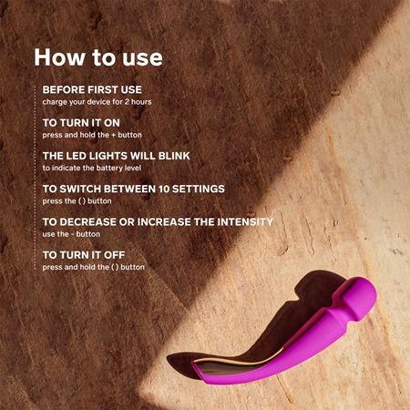 Lelo Smart Wand 2 Medium Baguette de massage et vibromasseur