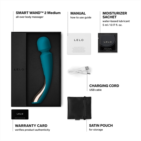Lelo Smart Wand 2 Medium Massage Wand and Vibrator