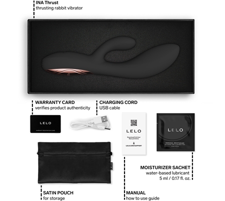 Lelo Ina Thrust vibrator with clitoral stimulator