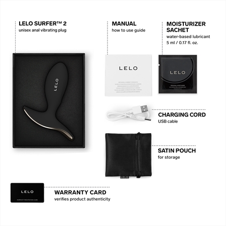 Lelo Surfer 2 Butt Plug vibracijski
