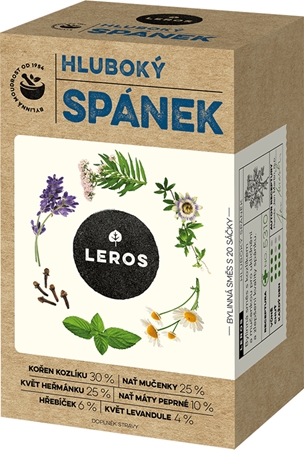Leros Hluboký Spánek bylinný čaj pro klidný spánek