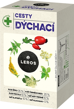 Leros Dýchacie cesty čaj na podporu zdravia dýchacích ciest