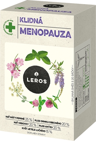 Leros Klidná menopauza čaj pro podporu komfortu při menopauze