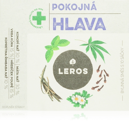 Leros Pokojná hlava bylinný čaj pro psychickou pohodu