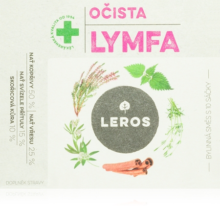 Leros Očista Lymfa bylinný čaj pro detoxikaci