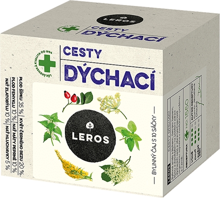 Leros Cesty dýchací čaj pro podporu zdraví dýchacích cest