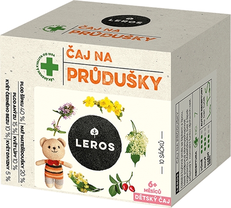 Leros Dětský čaj Průdušky bylinný čaj