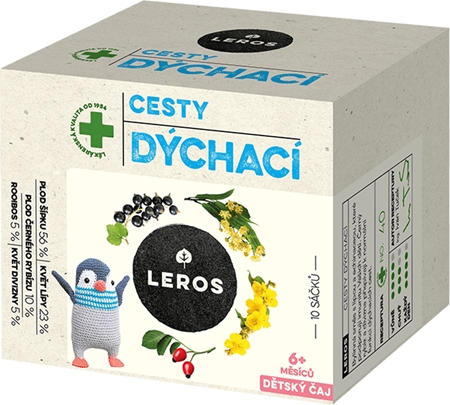 Leros Bylinkový detox Dýchacie cesty bylinný čaj na podporu zdravia dýchacích ciest