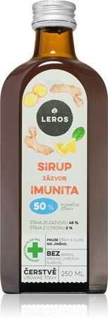 Leros Zázvor Imunita bylinný sirup pro posílení imunity