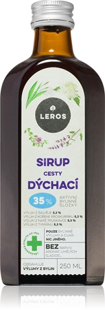 Leros Cesty dýchací bylinný sirup pro podporu zdraví dýchacích cest