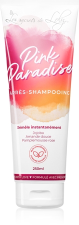 Après-shampooing Les Secrets De Loly - Pink Paradise 1L - Pour Cheveux Bouclés Et Cassants - Neuf, Fabriqué En France