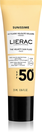 Lierac Sunissime The Velvety Sun Fluid SPF 50+ ochranný fluid na opalování