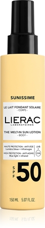 Lierac Sunissime The Melt-in Sun Lotion SPF 50 vartalosuihke auringonottoon